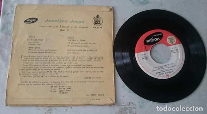 Discos de vinilo: Jocelyne Jocya: Los gitanos + 3 (HISPAVOX Vogue 1959) - Foto 2
