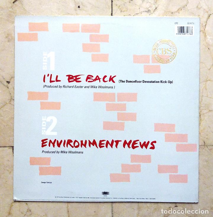 Discos de vinilo: MAXI SINGLE ARNEE AND THE TERMINATERS - ILL BE BACK - EPIC 1991. - Foto 2