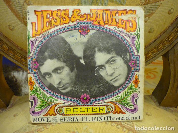 Discos de vinilo: JESS & JAMES: MOVE-SER&Iacute;A EL F&Iacute;N. BELTER 1.968. - Foto 2