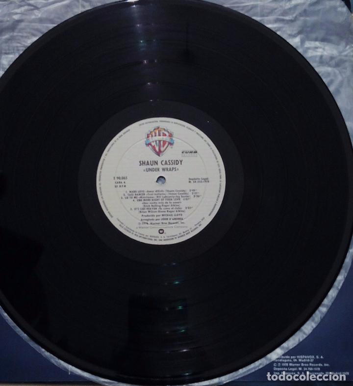 Discos de vinilo: LP SHAUN CASSIDY - UNDER WRAPS - HISPAVOX 1978. - Foto 5