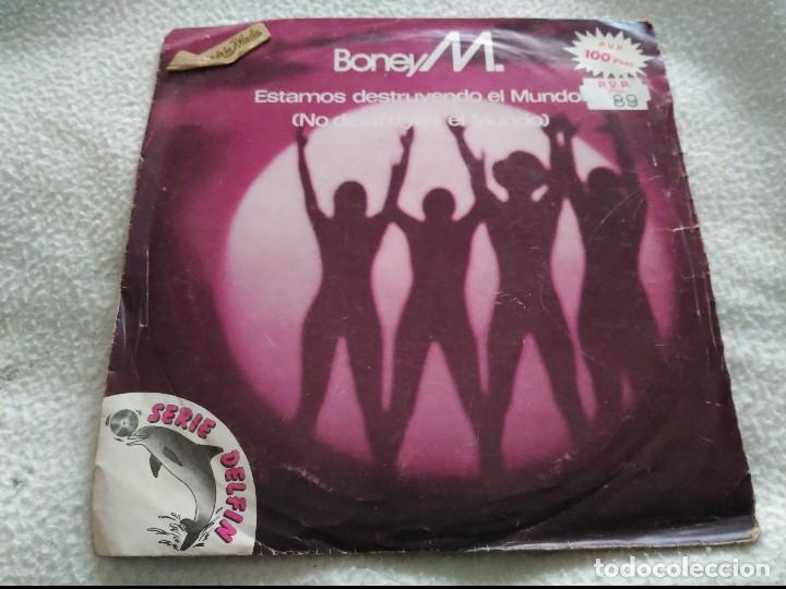 Discos de vinilo: single boney M estamos destruyendo el mundo