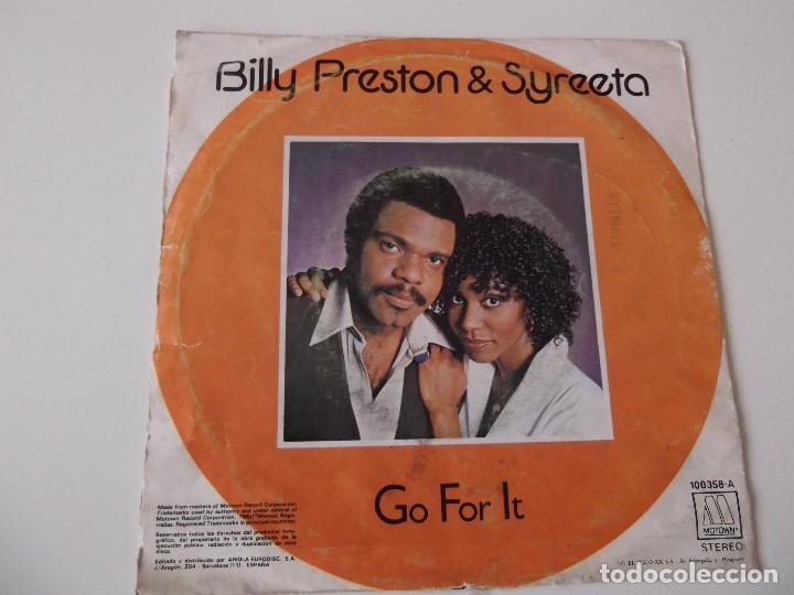 Discos de vinilo: BILLY PRESTON & SYREETA - Go for it - Foto 2