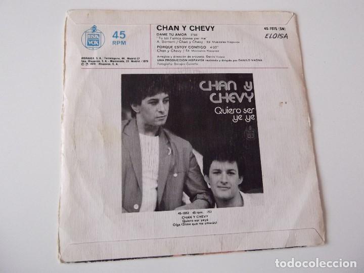 Discos de vinilo: CHAN Y CHEVY - Dame tu amor - Foto 2