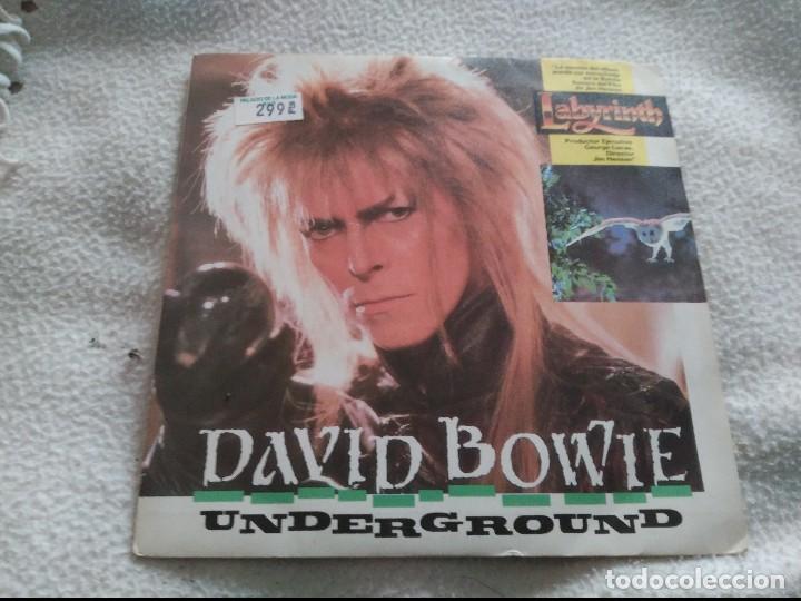 Discos de vinilo: single david bowie underground 1986 - Foto 1