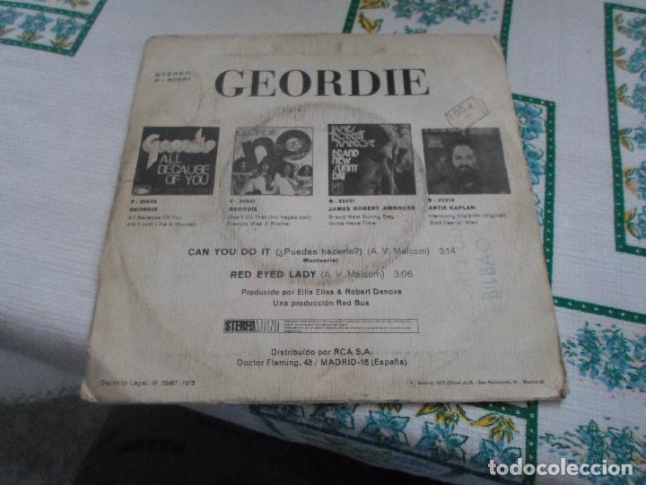 Discos de vinilo: GEORDIE CAN YOU DO IT - Foto 2