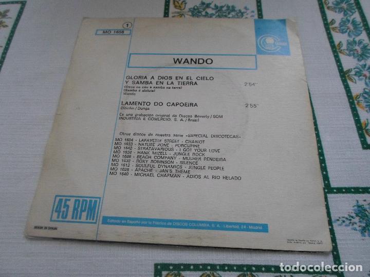 Discos de vinilo: WANDO GLORIA A DIOS EN EL CIELO Y SAMBA EN LA TIERRA - Foto 2