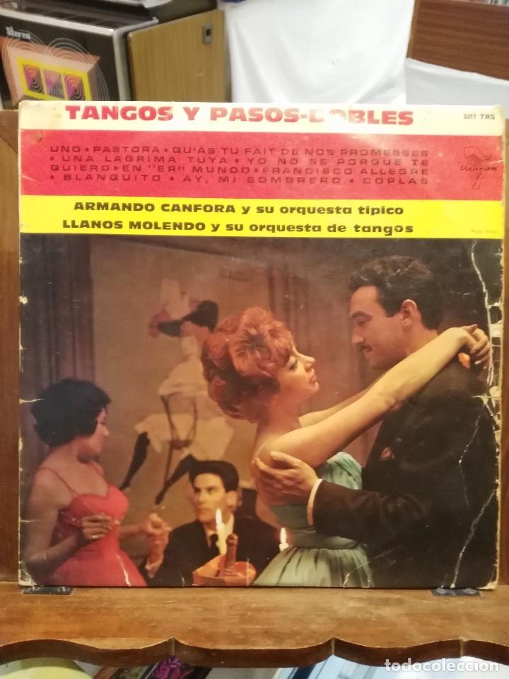 Discos de vinilo: Tangos y Pasos-Dobles - Armando Canfora y Su Orquesta / Llanos Molendo y su Orquesta - LP.