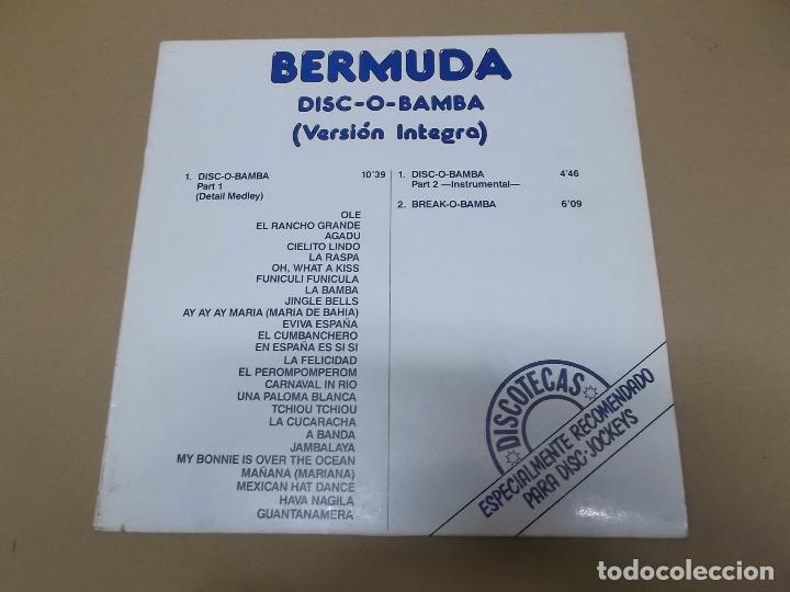 Discos de vinilo: BERMUDA (MX) DISC-O-BAMBA (2 TRACKS) A&Ntilde;O 1989 - Foto 1