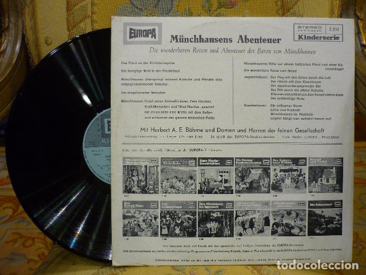 Discos de vinilo: AVENTURAS DE M&Uuml;NCHHAUSENS, MIT HERBERT A. E. B&Ouml;HME. - Foto 2