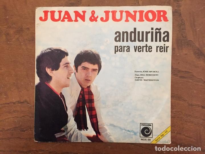 Discos de vinilo: LOTE DE TRES SINGLES DE JUAN Y JUNIOR - Foto 2