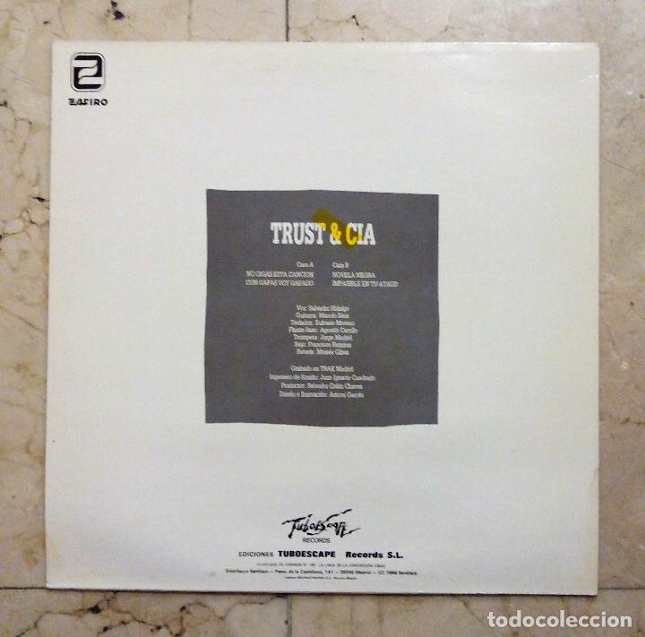 Discos de vinilo: MAXI SINGLE TRUST & CIA - SONIC 1986. - Foto 2