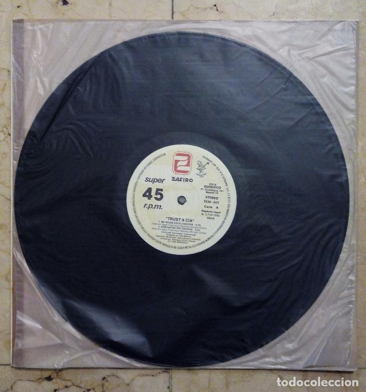 Discos de vinilo: MAXI SINGLE TRUST & CIA - SONIC 1986. - Foto 3