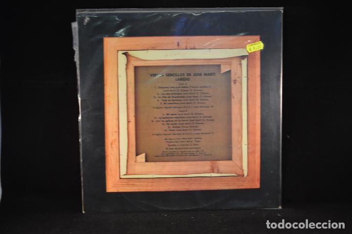 Discos de vinilo: LAREDO - VERSOS SENCILLOS DE JOSE MARTI - LP - Foto 2