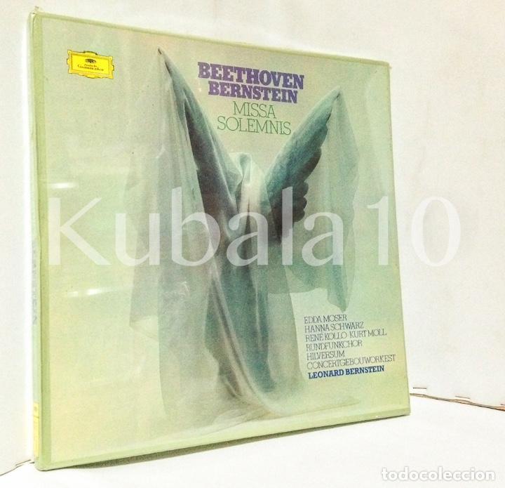 Discos de vinilo: BEETHOVEN - BERNSTEIN - MISSA SOLEMNIS - CON ESTUCHE - Foto 1