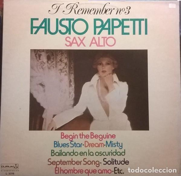 Discos de vinilo: Fausto Papetti, I Remember N&deg;3 , Durium-L-3019 - Foto 1
