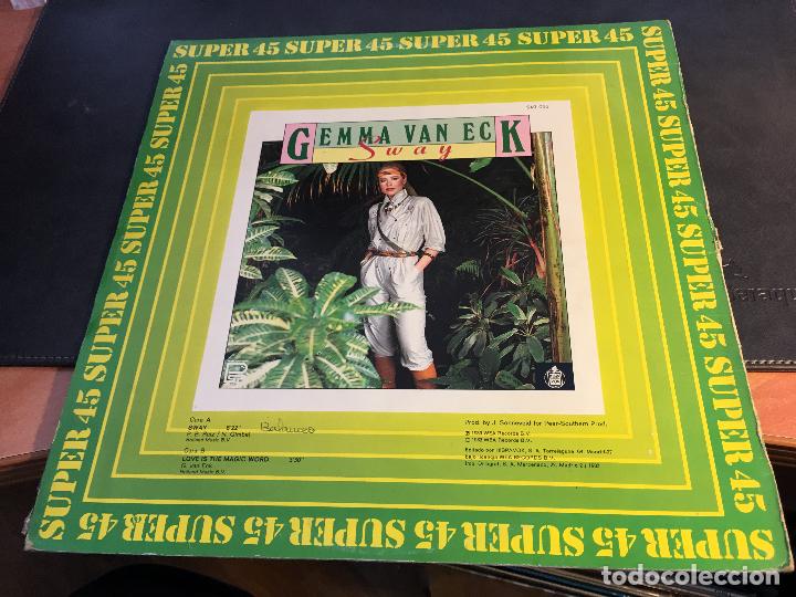 Discos de vinilo: GEMMA VAN ECK (SWAY) MAXI SINGLE 1983 ESPA&Ntilde;A (B-33) - Foto 3