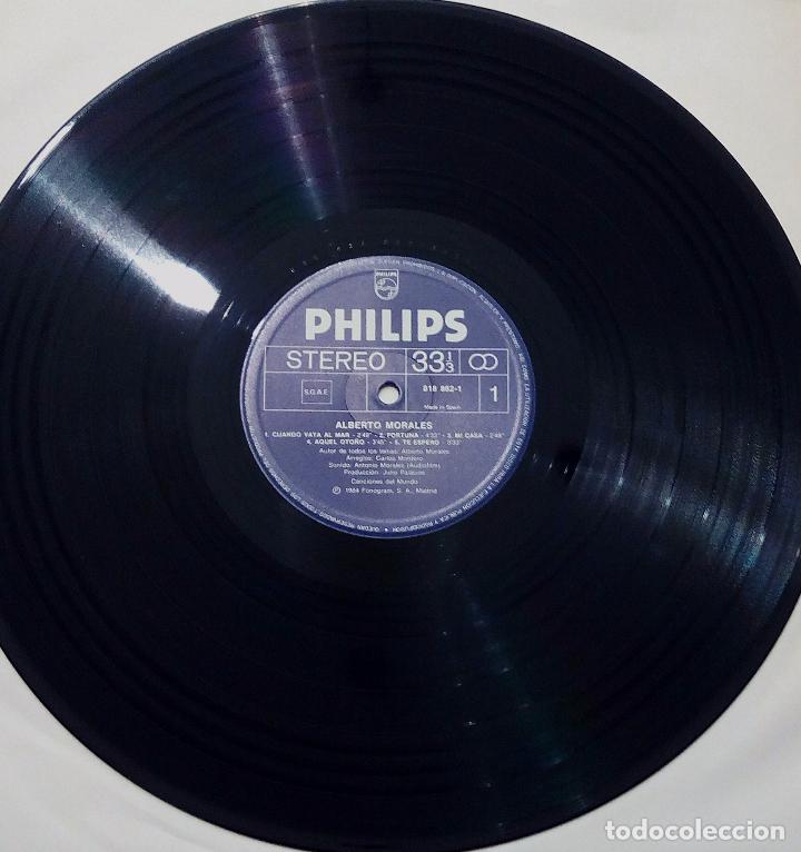 Discos de vinilo: LP ALBERTO MORALES - PHILIPS 1984. - Foto 4