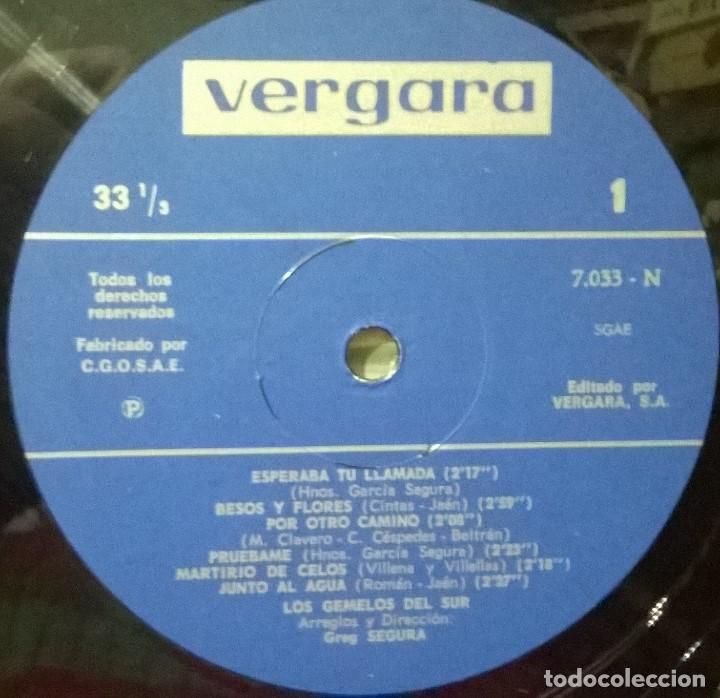 Discos de vinilo: Los Gemelos Del Sur, Los Gemelos Del Sur , 7.033-N - Foto 3