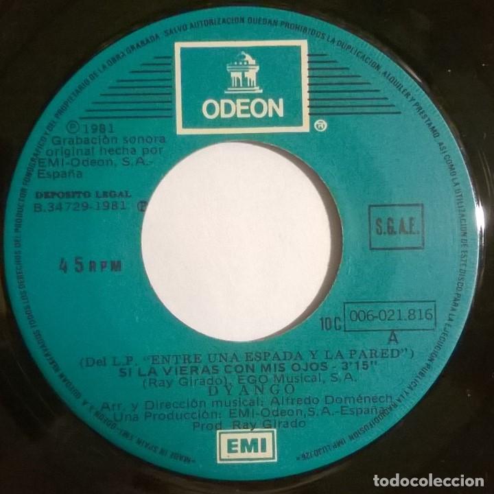 Discos de vinilo: Dyango, Si La Vieras Con Mis Ojos, Odeon-10C 006-021.816 - Foto 4