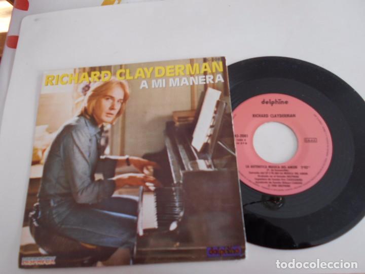 Discos de vinilo: RICHARD CLAYDERMAN-SINGLE A MI MANERA 1981-NUEVO - Foto 1