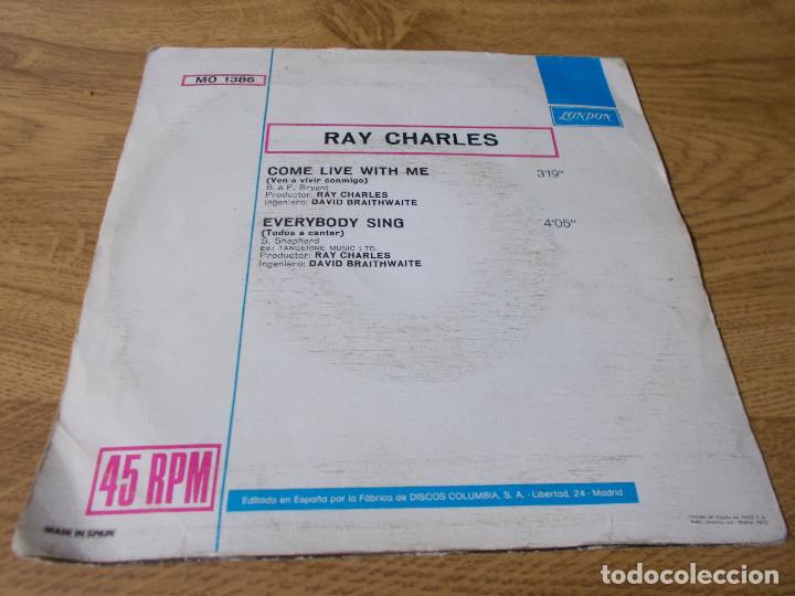 Discos de vinilo: RAY CHARLES. COME LIVE WITH ME. - Foto 2