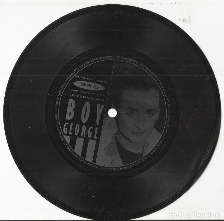 Discos de vinilo: Boy George single flexidisc The Smash Hits Interviews.1985 - Foto 1