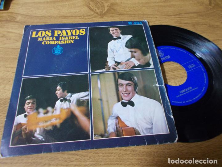 Discos de vinilo: LOS PAYOS. MARIA ISABEL, COMPASION. - Foto 1