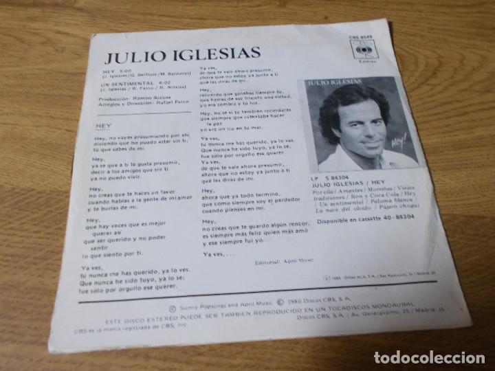 Discos de vinilo: JULIO IGLESIAS. HEY. - Foto 2