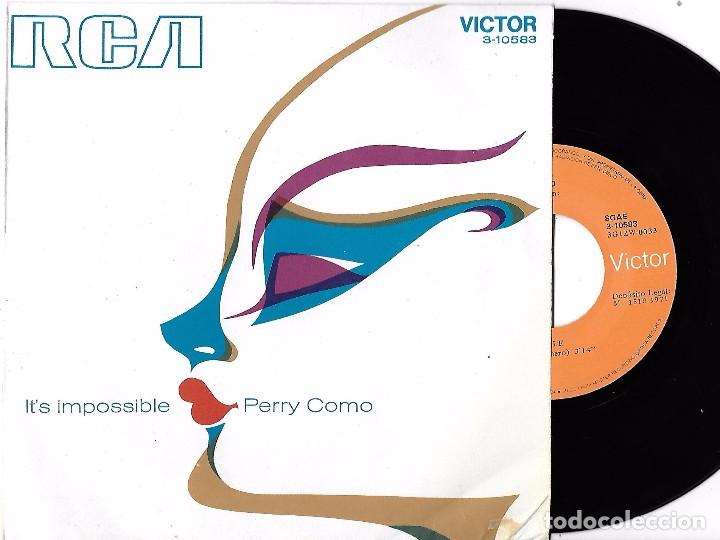 Discos de vinilo: PERRY COMO: IT&acute;S IMPOSSIBLE / LONG LIFE, LOST HAPPINESS - Foto 1