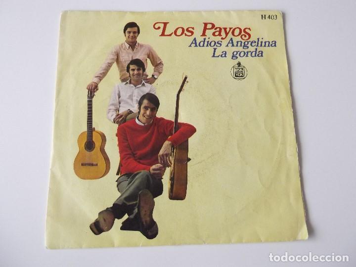 Discos de vinilo: LOS PAYOS - Adi&oacute;s Angelina - Foto 1