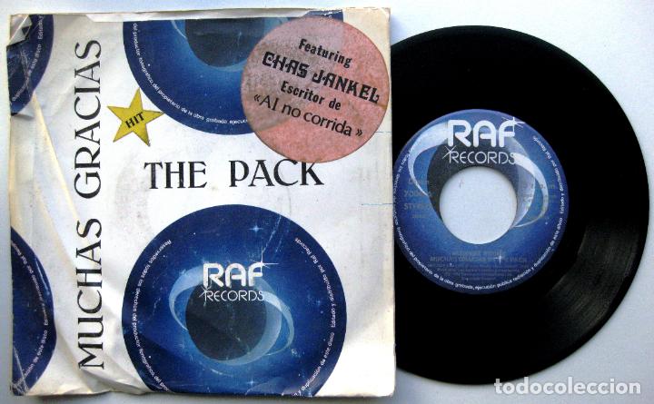 Discos de vinilo: The Pack - Muchas Gracias - Single Raf Records 1981 BPY - Foto 1