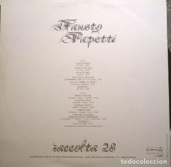Discos de vinilo: Fausto Papetti, 28a Raccolta, Durium-L-3080 - Foto 2