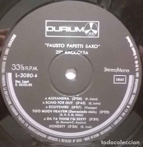 Discos de vinilo: Fausto Papetti, 28a Raccolta, Durium-L-3080 - Foto 3