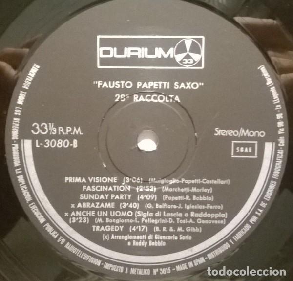 Discos de vinilo: Fausto Papetti, 28a Raccolta, Durium-L-3080 - Foto 4