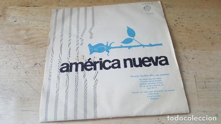 Disques de vinyle: America nueva, nicolas guillen dice sus poemas, anteo, sin fechar