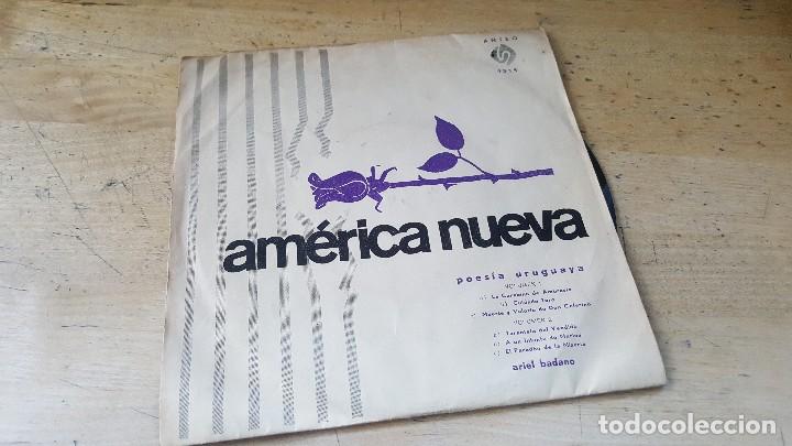 Disques de vinyle: America nueva, poesia uruguaya, ariel badano, anteo, sin fechar