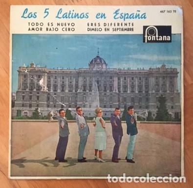Discos de vinilo: LOS 5 LATINOS EN ESPA&Ntilde;A - 1960 - Foto 1