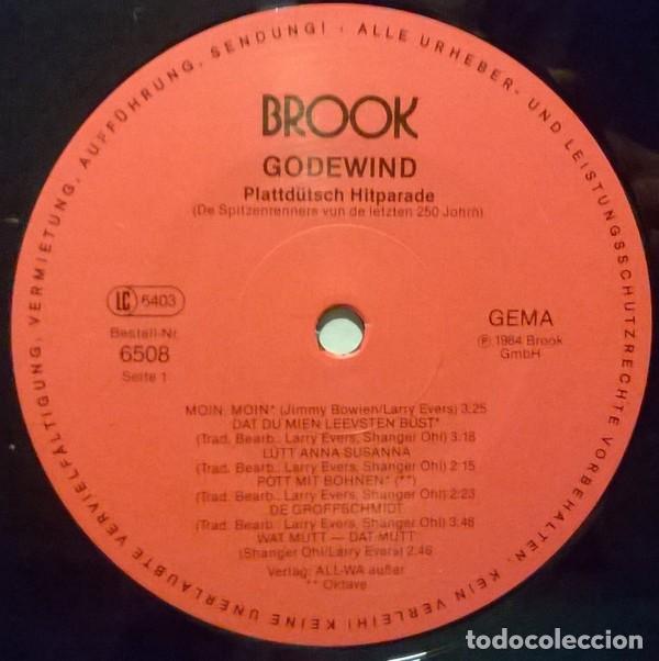 Discos de vinilo: Godewind, Plattd&uuml;tsch Hitparade , BROOK-6508 - Foto 3