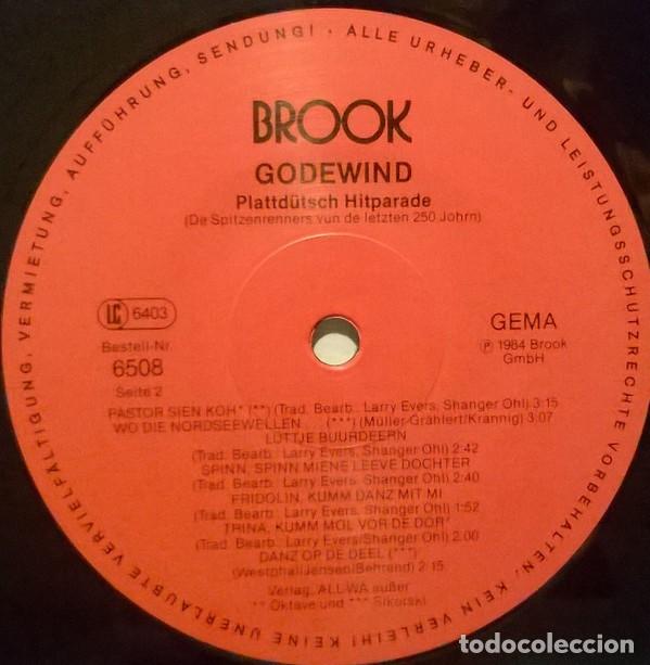 Discos de vinilo: Godewind, Plattd&uuml;tsch Hitparade , BROOK-6508 - Foto 4