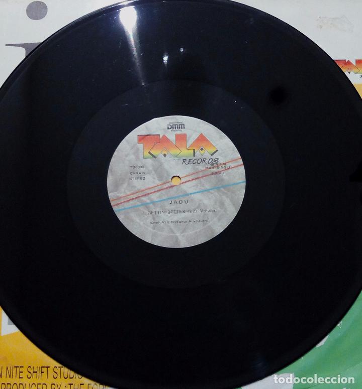 Discos de vinilo: MAXI SINGLE JADU - GETTING BETTER - TALA RECORDS 1990. - Foto 4