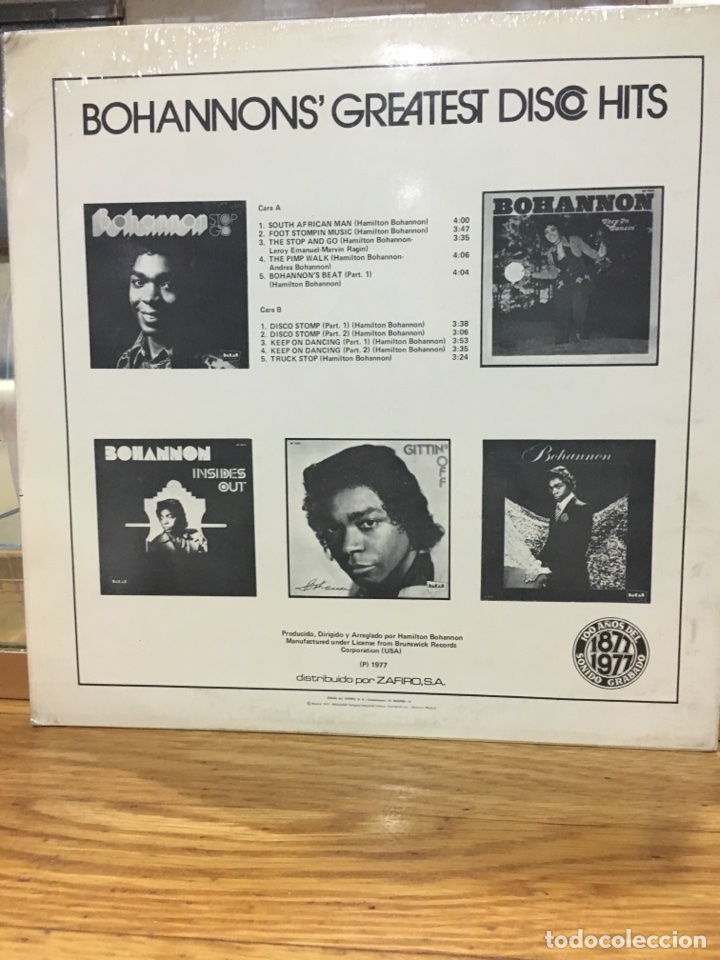 Discos de vinilo: BOHANNONS GREATEST DISCO HITS-1977-NUEVO - Foto 2