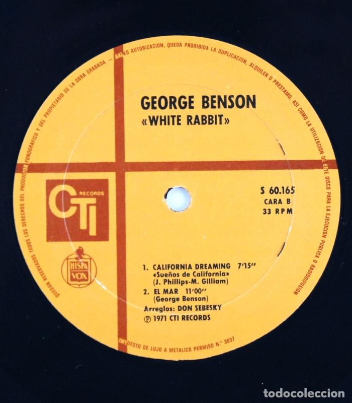 Discos de vinilo: George Benson - White Rabbit (LP, Vinilo, CTI 1978) - Foto 5
