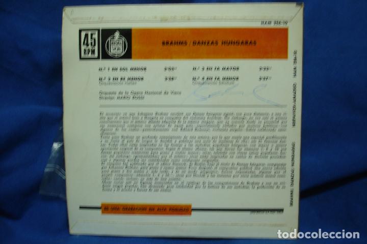 Discos de vinilo: BRAHMS - DANZAS H&Uacute;NGARAS 1/2/3/4 - 1964 - Foto 2