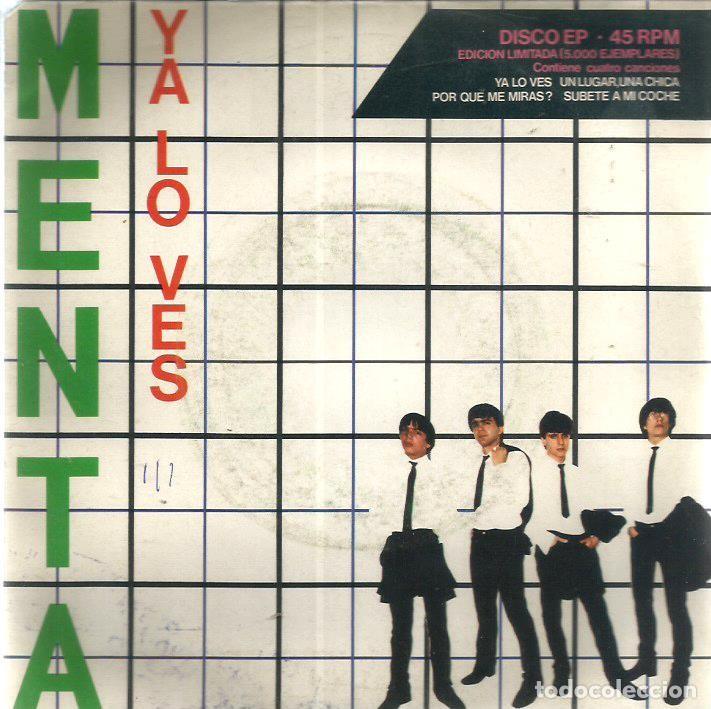 Discos de vinilo: EP MENTA : YA LO VES + 3 - Foto 1