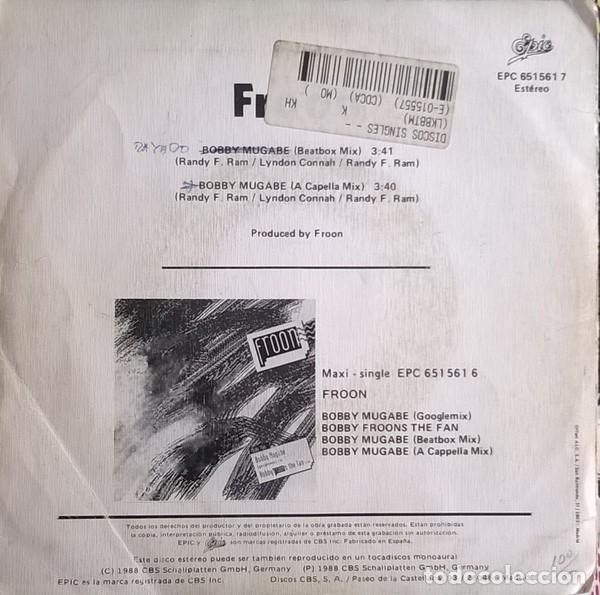 Discos de vinilo: Froon, Bobby Mugabe , Epic- EPC 651561 7 - Foto 2