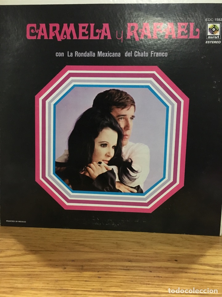 Vinyl records: CARMELA Y RAFAEL CON RONDALLA MEXICANA-1972-3 LP-NUEVO