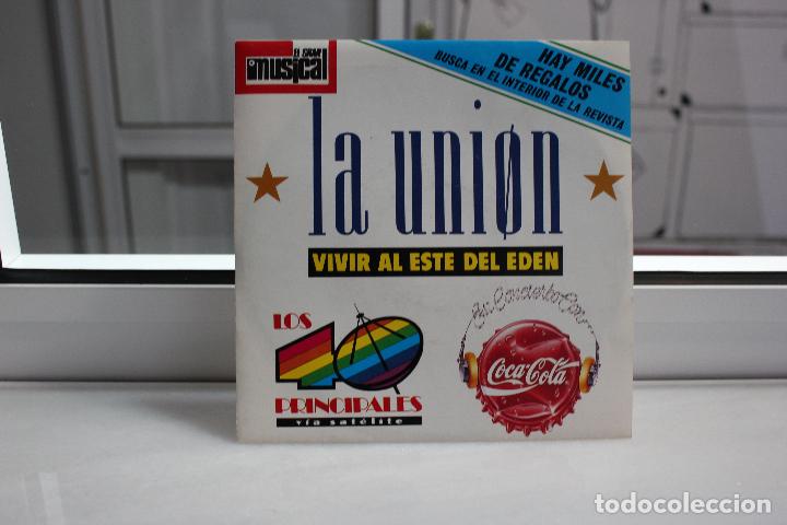 Discos de vinilo: SINGLE LA UNION. VIVIR AL ESTE DEL EDEN - CAPTURADO. - Foto 1