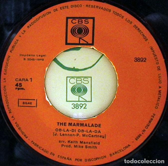 Discos de vinilo: The Marmalade &ndash; Ob-La-Di Ob-La-Da / Chains - Foto 3