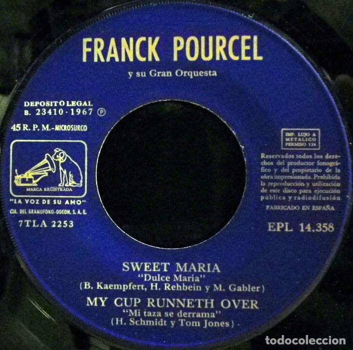 Discos de vinilo: Franck Pourcel ?&ndash; Sweet Maria + 3 temas. - Foto 3