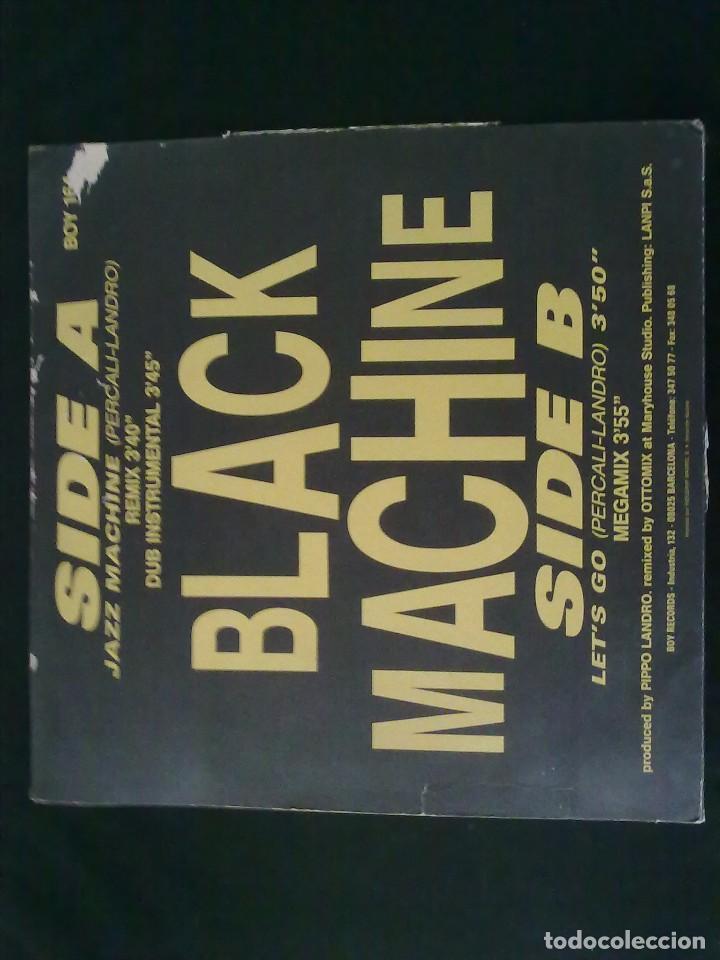 Discos de vinilo: JAZZ MACHINE- BLACK MACHINE-MEGAMIX - Foto 2